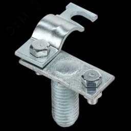 Держатель проводника круглый 8-10мм на изоляционную штангу оцинкованная сталь IEK