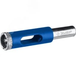 Сверло алмазное трубчатое для дрели d 4 мм по керамике и стеклу, Р60, трехгр хвостовик, Профессионал