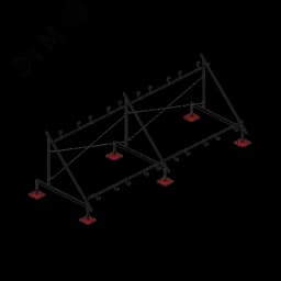 Опорная конструкция для установки нескольких солнечных панелей/коллекторов TECHNORAPTOR FOOT