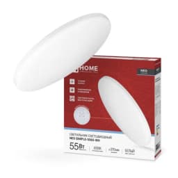 Светильник светодиодный NEO SIMPLE-5565-WH 55Вт 6500К 4400лм 230В 375х59мм бел. IN HOME 4690612060828