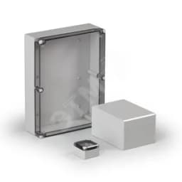 Cubo D 160X240X121 мм, глухая стенка, серая крышка, PC, IP 66/67 ENSTO