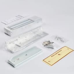 Электромагнитный замок (сила удержания 350 кг), в комплекте с уголком, цвет серебристый сатинированный алюминий RAL 7047 RL-EML350-L0S R-Lock