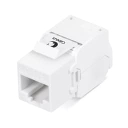 Проходной адаптер Cabeus KJ-RJ45-Cat.5e-180-Toolless (RJ45-DIDC, CAT.5E, UTP, Keystone Jack) (7963c)