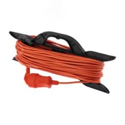 Удлинитель-шнур на рамке PROconnect ПВС 2х0.75, 30 м, б/з, 6 А, 1300 Вт, IP20, оранжевый REXANT