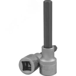 Насадка торцевая 1/2"DR с вставкой-битой шестигранной, H12, 100 мм