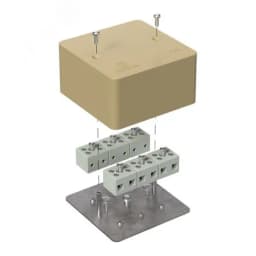 Коробка огнестойкая для о/п 40-0310-FR2.5-4 Е15-Е120 RAL7035 150х110х70 (6 шт/кор)