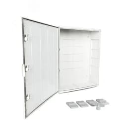 Корпус пластиковый с монтажной панелью ЩМП IP65 серая дверь 800х600х260