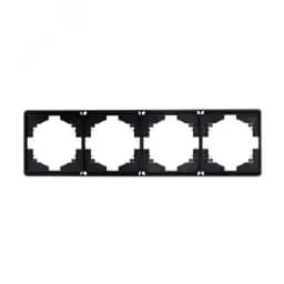 Рамка ROUND 4-постовая оникс