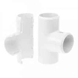 Тройник разборный белый д25 (30шт/300шт уп/кор)