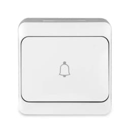 Кнопка звонка ОП Nix 10А IP54 250В бел. TOKOV ELECTRIC TKE-NX-DB-C01-IP54