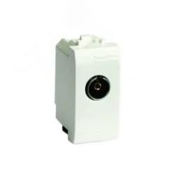 BRAVA Розетка телевизионная TV проход без согласующего сопротивления бежевая