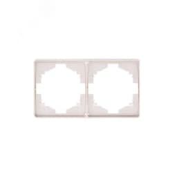 Рамка ROUND 2-постовая перламутр