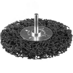 Щетка дисковая для дрели, нейлоновая проволока с абразивным покрытием, с открытой агрессивной структурой, 100мм "Профессионал".