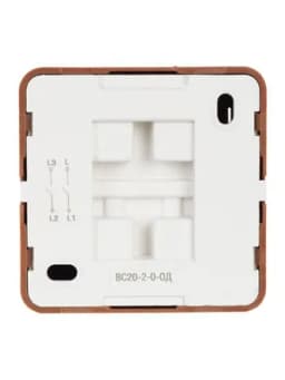 Выключатель 2-кл. ОП Октава 10А IP20 ВС20-2-0-ОД дуб IEK EVO20-K04-10-DC