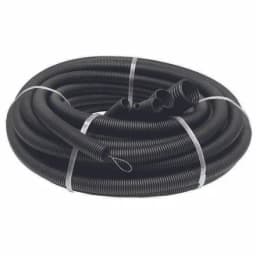 Труба гофрированная ПНД легкая d20мм с протяжкой черн. (уп.100м) Ruvinil 22001