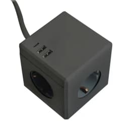 HM104101 Удлинитель 3местный сз 3x1мм2 15м 250В 16А 2USB 1С 5V 31А серия Comfort черный 49657