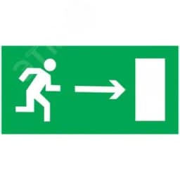 Знак "Направление к эвакуационному выходу направо" 150х300мм PROxima EKF