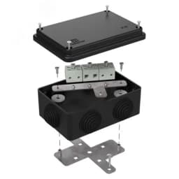 Коробка огнестойкая для о/п 40-0300-FR1.5-8 Е15-Е120 RAL9005 100х100х50 (14 шт/кор)