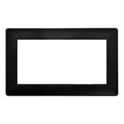 Рамка 2местная без перемычки пластик STEKKER PFR00701205 серия Катрин черный 50046