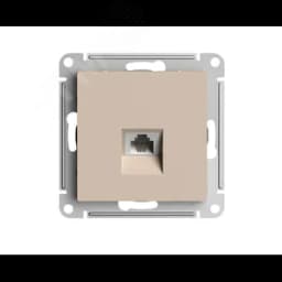 ATLASDESIGN РОЗЕТКА телефонная RJ11, механизм, ПЕСОЧНЫЙ