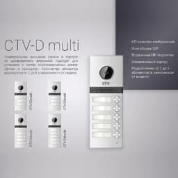 Вызывная панель на 5 абонентов CTV-D5MULTI CTV