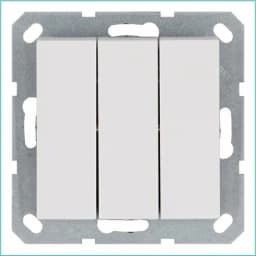 Выключатель 3-кл. 10А IP20 механизм бел. глянцевый Jasmart G3031W