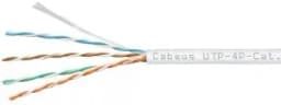 Кабель LAN UTP (U/UTP), кат. 5e, 4x2x24 AWG, LSZH, нг(А)-HF, серый Cabeus UTP-4P-Cat.5e-SOLID-LSZH-GY (305 м)