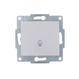 KARINA Кнопка звонка белый (10шт/120шт)