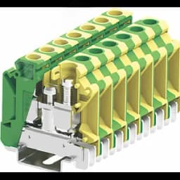 Клемма SUK 1-1 земля винтовая, сечение 16 мм. кв., желто-зеленая