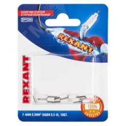Наконечник штыревой втулочный изолир F-8 мм 0.5 кв мм, белый, 10 шт, REXANT