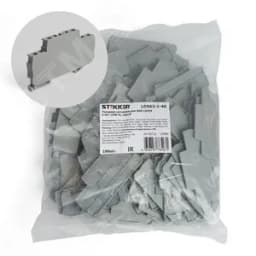 Торцевая заглушка для ЗНИ LD555 4 мм? (JXB 4), серый LD563-1-40 FERON