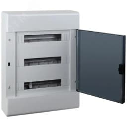 Щит распределительный навесной на 54 модуля с дверцей серый IP41 (ЩРн-П-54) RUVinil
