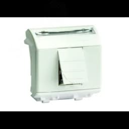 Розетка HDMI со шторкой Brava слоновая кость 2 модуля