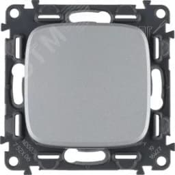 Valena ALLURE Переключатель 10АХ 250В с лицевой панелью Безвинтовые зажимы Алюминий