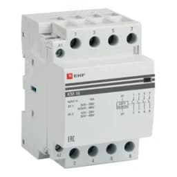 Контактор модульный 16А 3п 220В 4НО КМ
