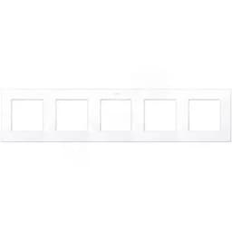Рамка 5 постов, белый