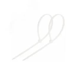 Хомут-стяжка кабельная нейлоновая 300x4,8 мм, белая, упаковка 100 шт, REXANT