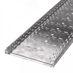 Лоток перфорированный Стандарт INOX (AISI 409) 500х50х3000 (1,0 мм) (6 м/уп)