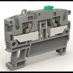 Клемма с размыкателем на 4 кв.мм синяя