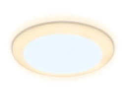 Встраиваемый cветодиодный светильник с регулируемым крепежом и подсветкой Ambrella Light DCR305