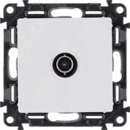 Valena LIFE Розетка ТВ c топологией звезда 0-2400 МГц С лицевой панелью Белая