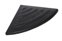 Съезд с бордюра резиновый СР-100-2 ЧЕРНЫЙ концевая часть 0,25х0,1х0,25м