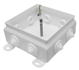 Коробка монтажная распределительная Гефест КМ-1212, 123х123х62, 8 вводов, IP54, металлическая