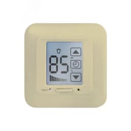 Выключатель с регулятором яркости лампы диммер и таймером выключения Сенсорная панель Блистер Цвет бежевый USW-001-LCD-DM-40/500W-TM-M-BG