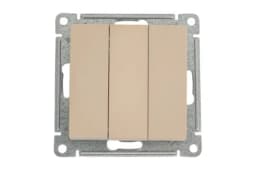 Выключатель 3-кл. AtlasDesign (сх. 1+1+1) 10AX механизм песочн. SE ATN001231