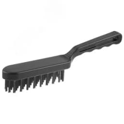 Щетка "ЭКСПЕРТ" проволочная стальная большая с пластмассовой ручкой, 5 рядов