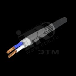 Кабель силовой ППГнг(А)-HF 2х50мк (N)-1 многопроволочный черный (барабан) Алюр