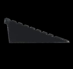 Съезд с бордюра резиновый СР-100-1 ЧЕРНЫЙ средняя часть 0,6х0,1х0,25м