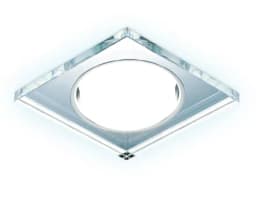 Встраиваемый точечный светильник GX53 с LED подсветкой Ambrella Light G215 CLCHCLD