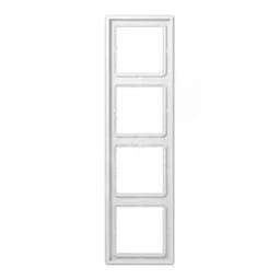 Рамка 4-я для горизонтальной/вертикальной установки Серия- LS990 Материал- дуропласт Цвет- белый JUNG